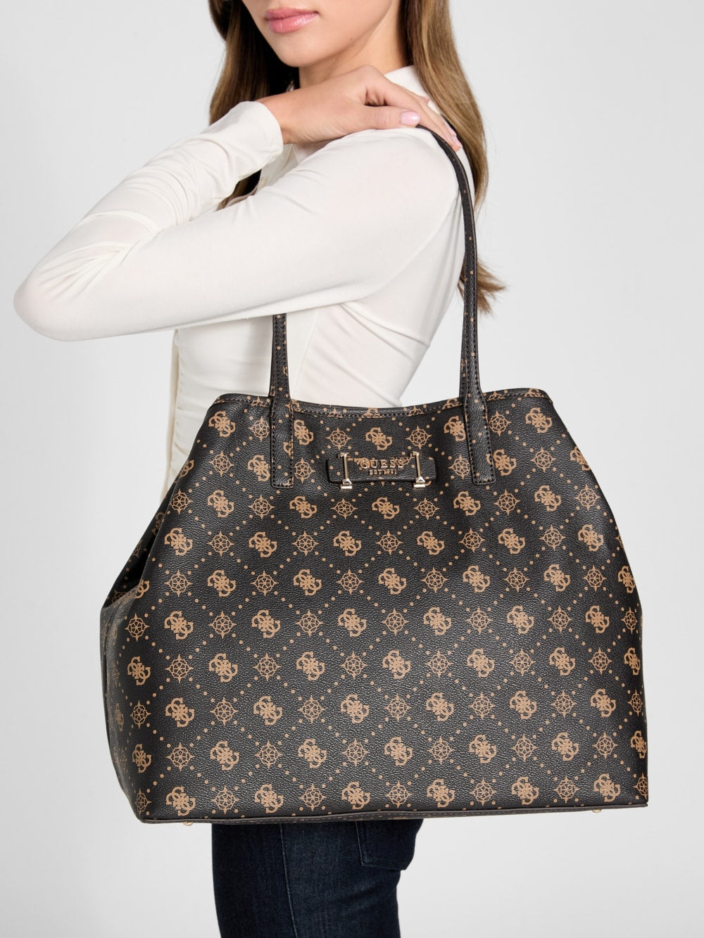 Carrie Large Logo Tote