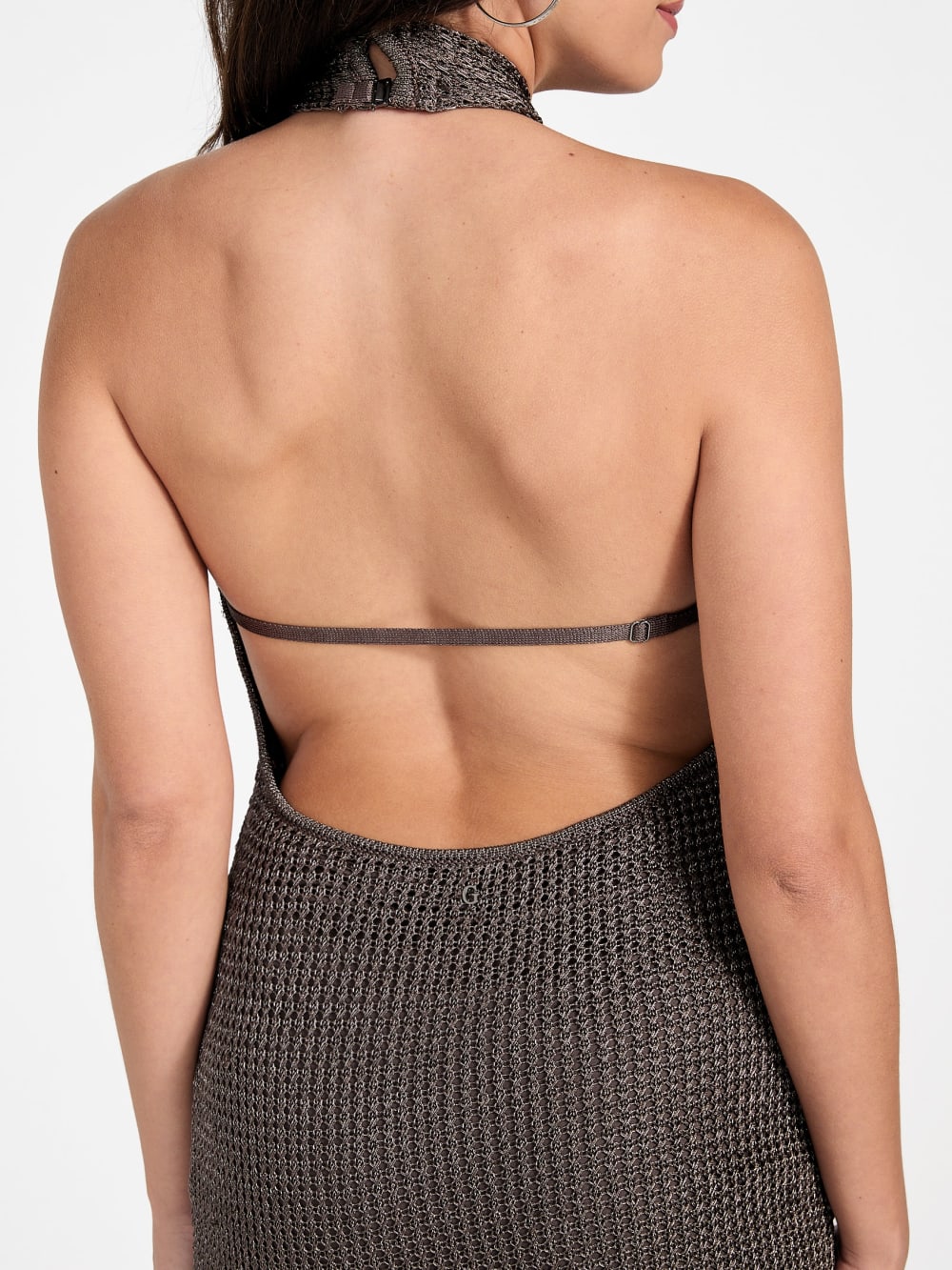 Minka Keyhole Lurex Sweater Dress
