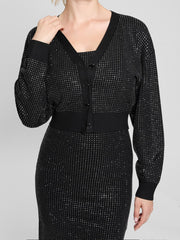 Khloe Rhinestone Sweater Dress