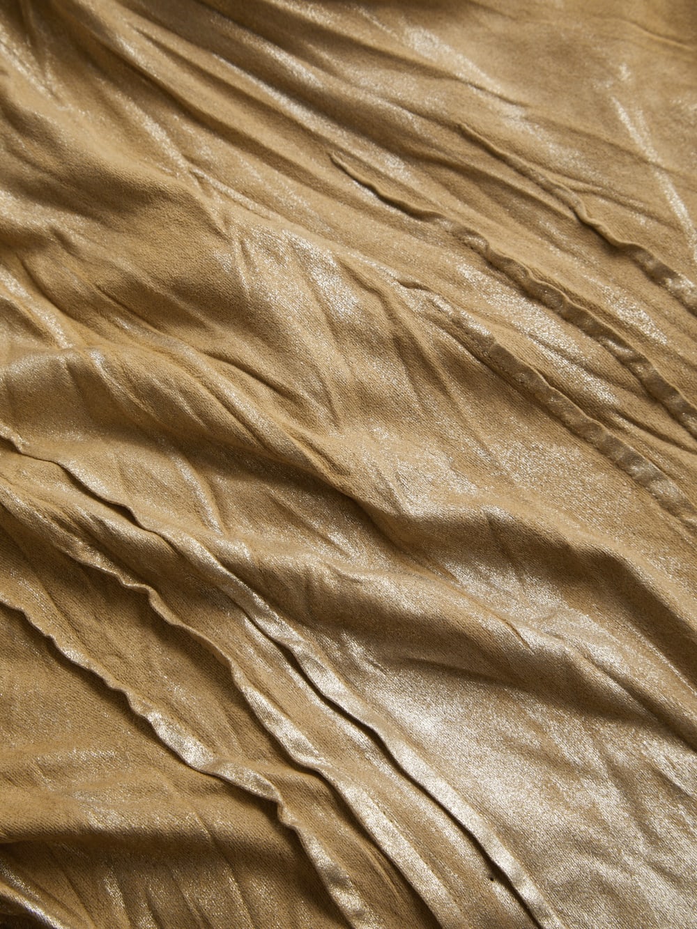 metallic printed faux-suede shirt