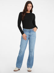 Slim Embroidered Long-Sleeve Tee