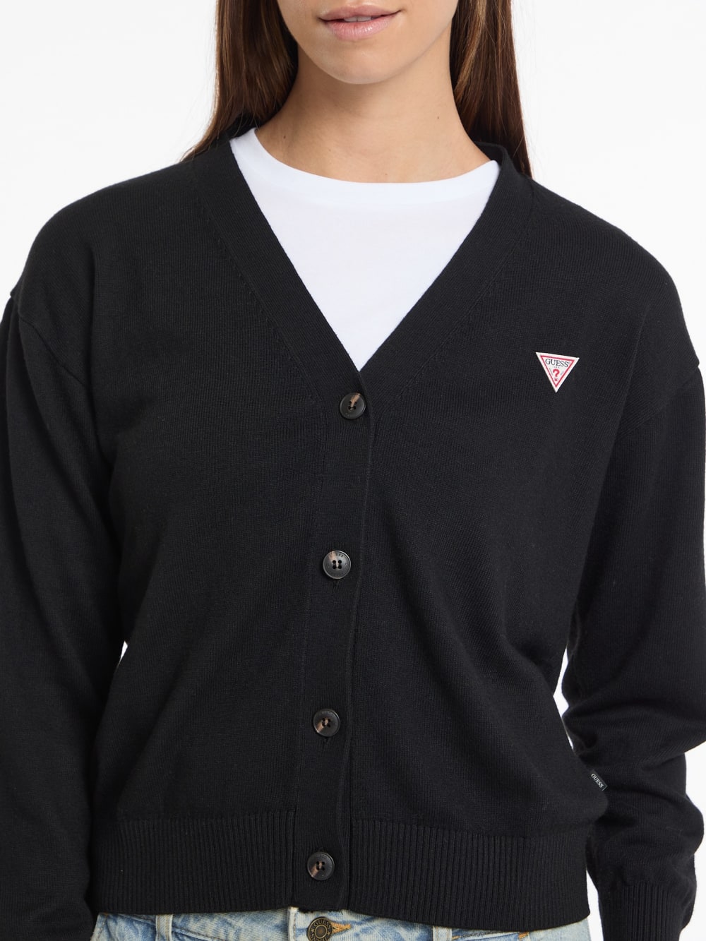 Silk and Wool-Blend Mini Triangle Cardigan
