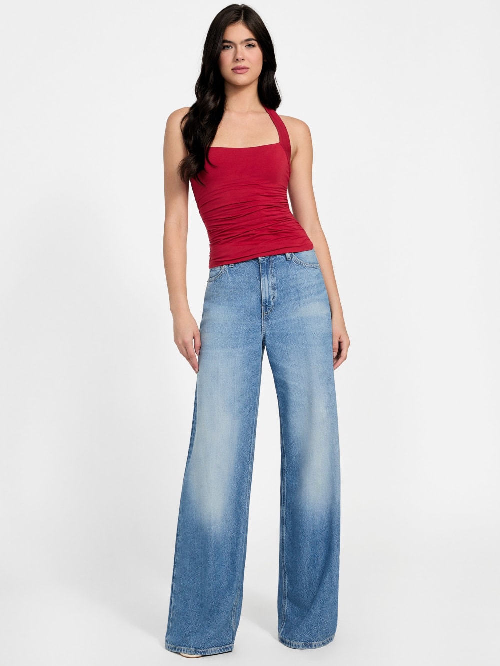 Eco Nora Halter Shirred Tank