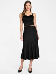 Eco Nunzia Faux-Suede Corset Top