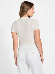 Mona Chenille Crop Polo