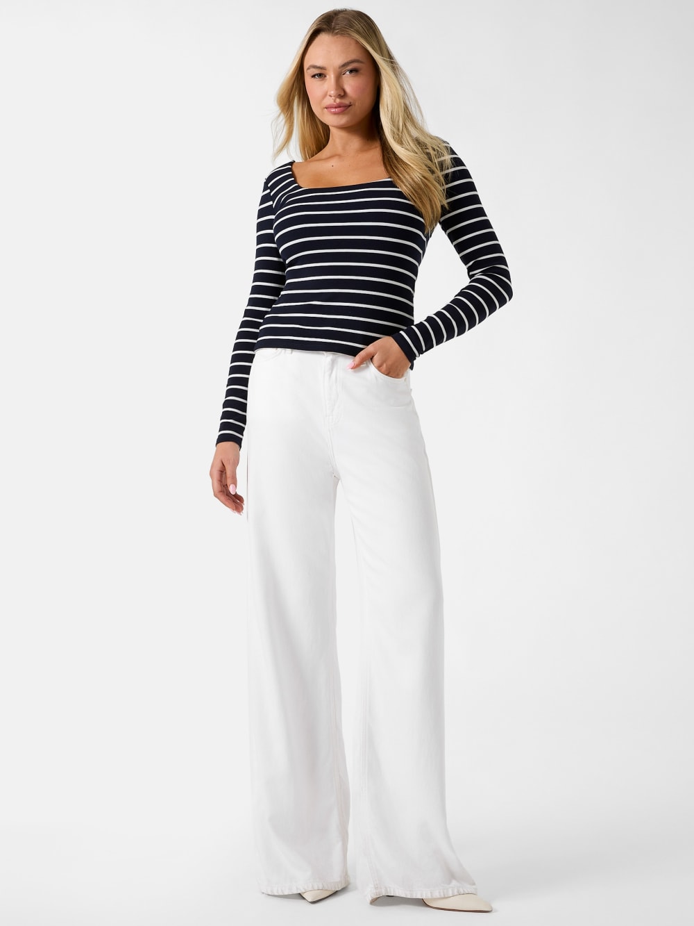 Slim fit striped top