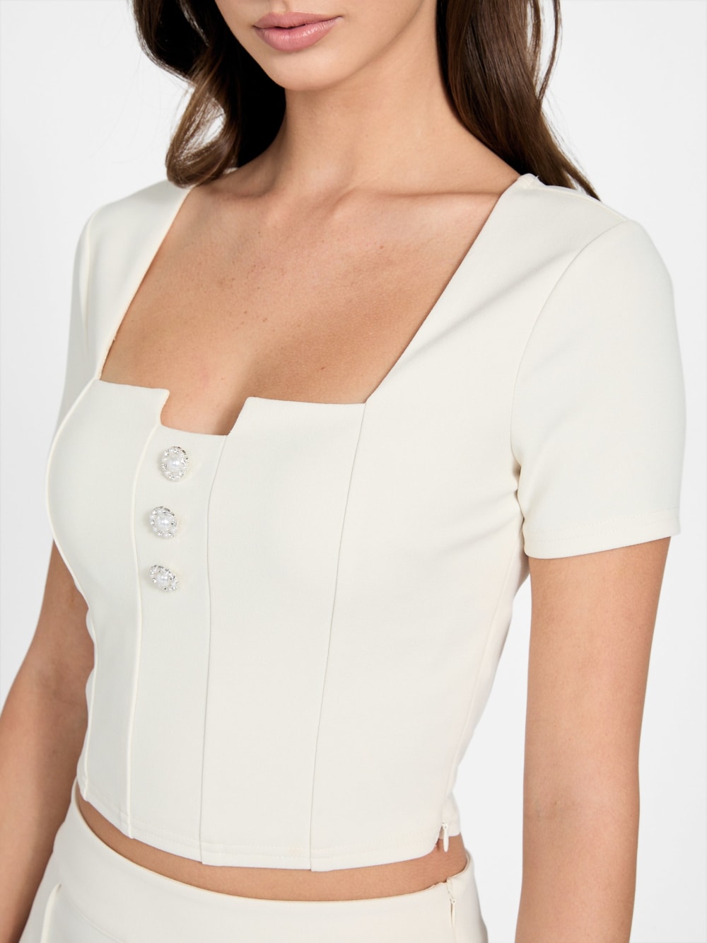 Square neck top