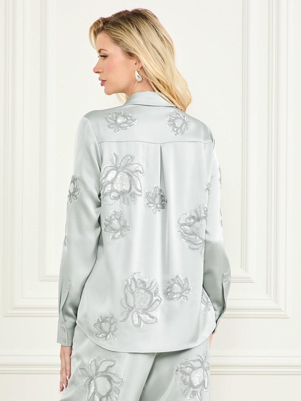 Gwen Embroidered Flower Shirt