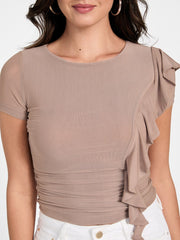 Eco Verdiana Ruffle Top