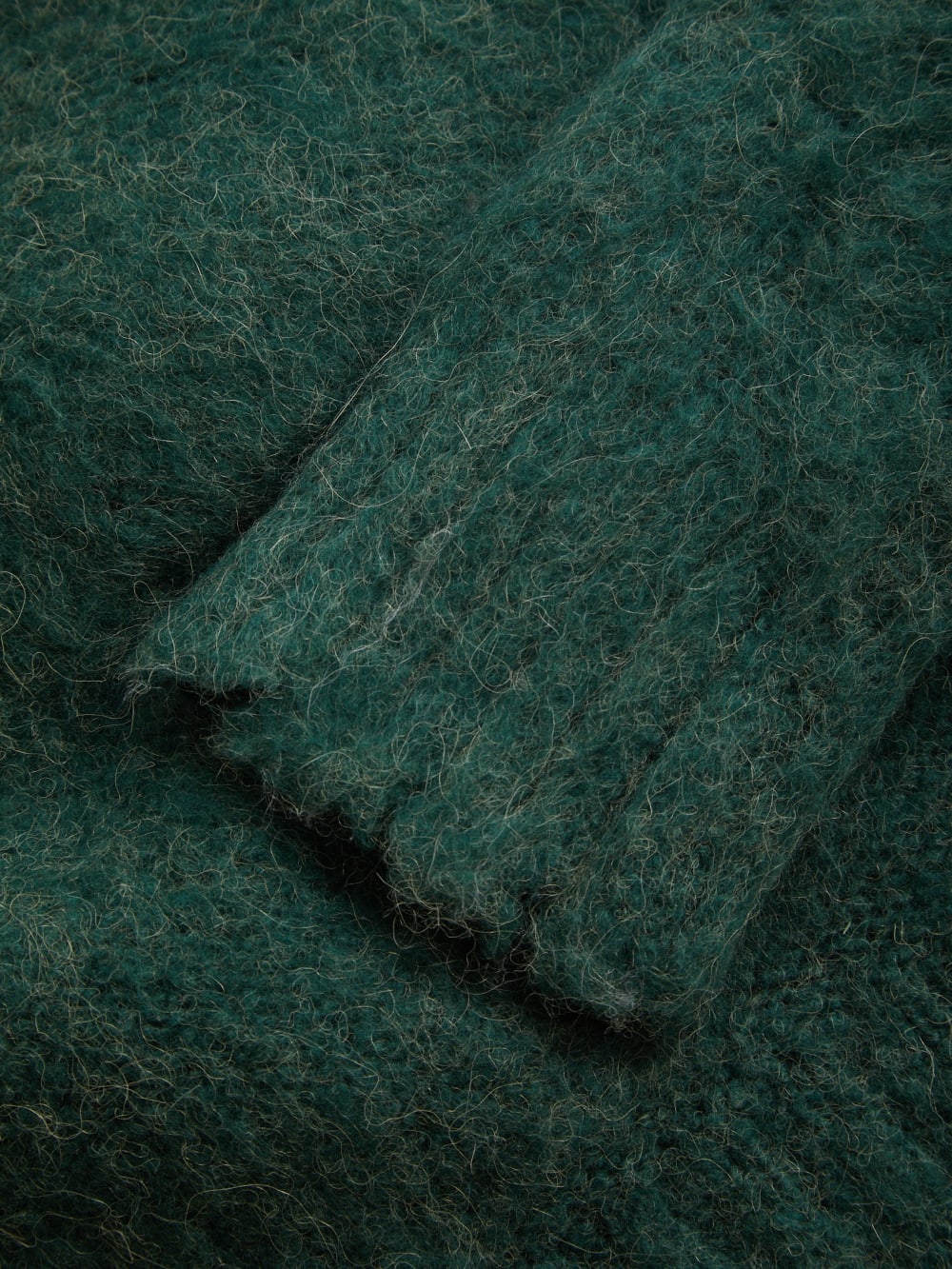 fuzzy crewneck sweater