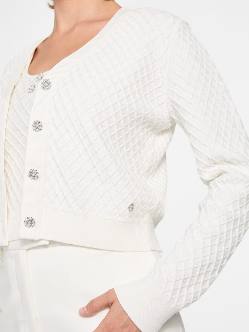 Textured cardigan