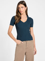 Viscose-blend top