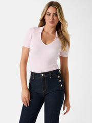 Viscose-blend top