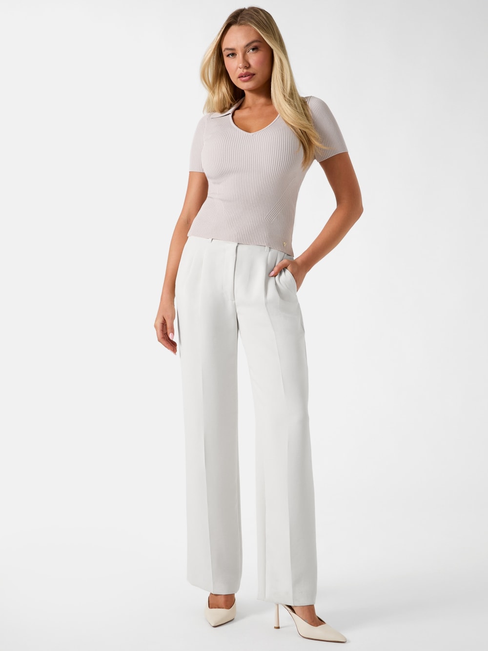 Viscose-blend top