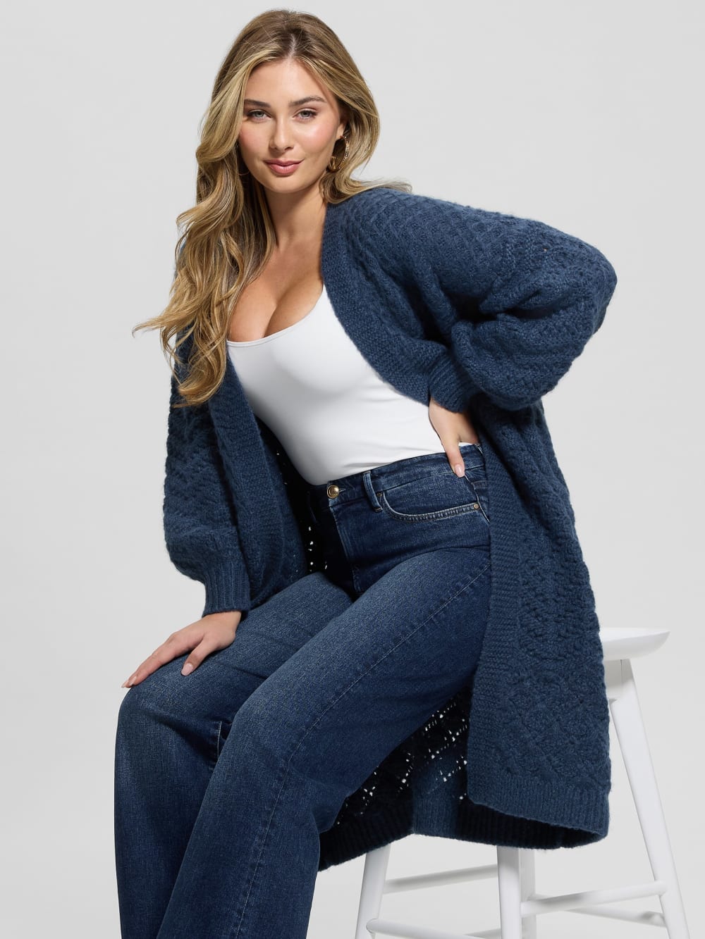 Eco Valeria Mixed Stitch Cardigan
