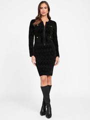 Marciano monogram sweater jacket