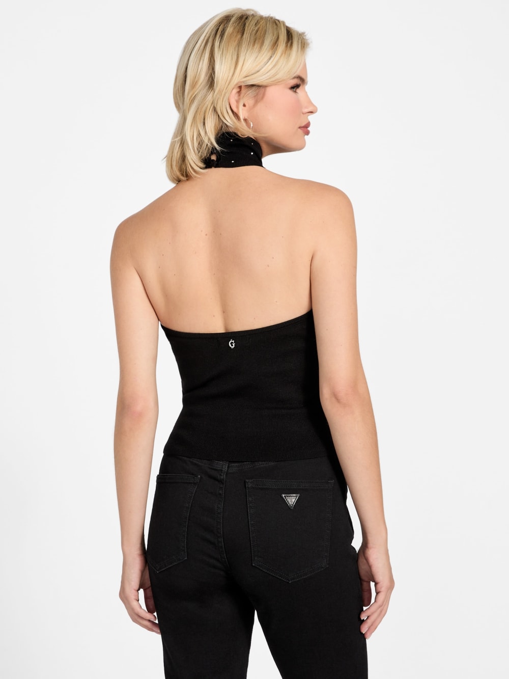 Eco Minara Rhinestone Sweater Top