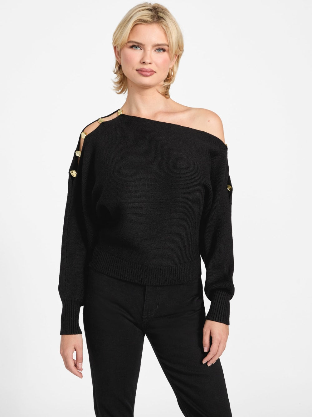 Eco Jamia Beaded Sleeve Sweater