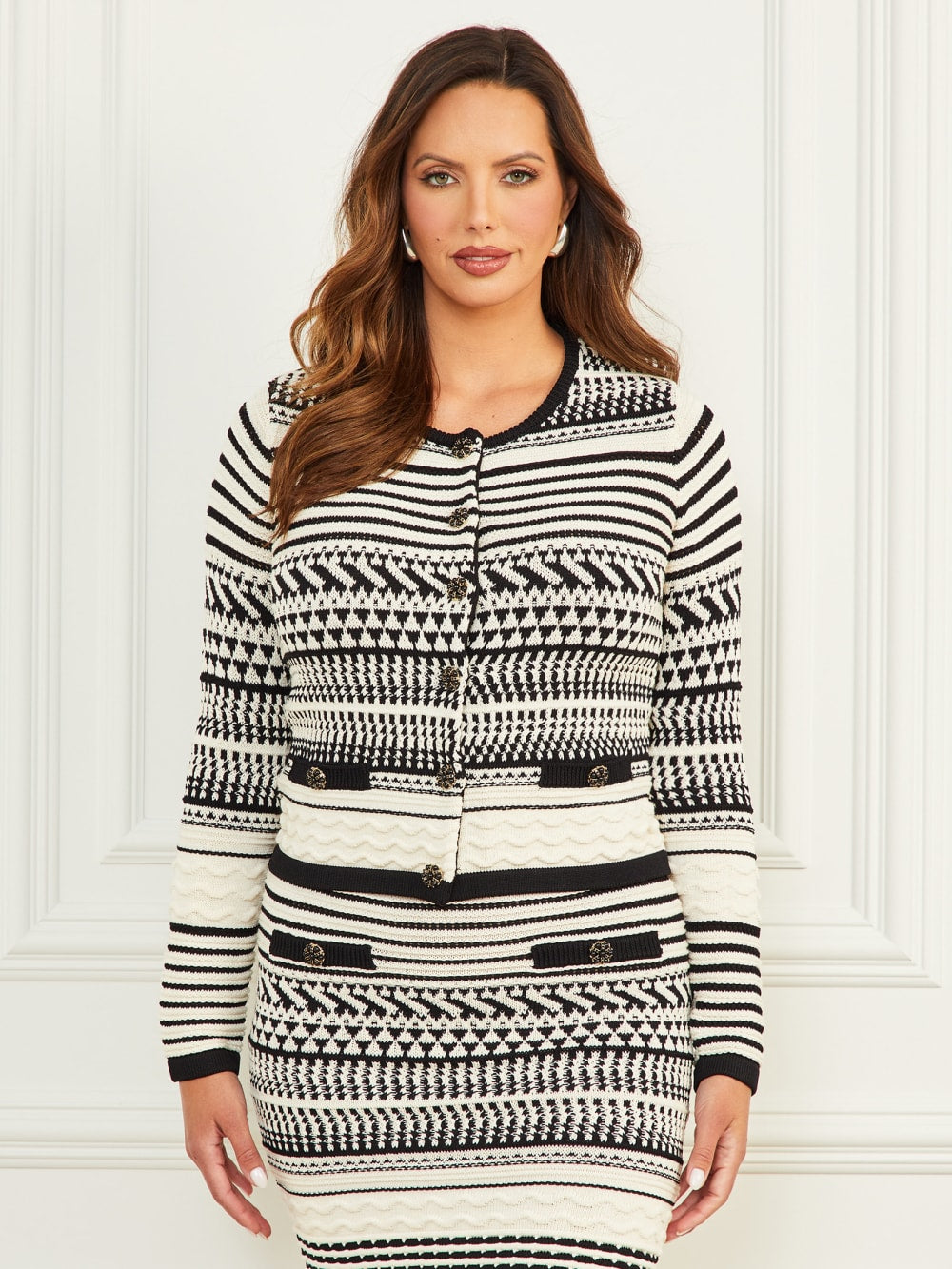 Arianna Stitched Cardigan Sweater