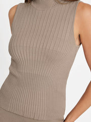 Agathe Mock Neck Sweater Top