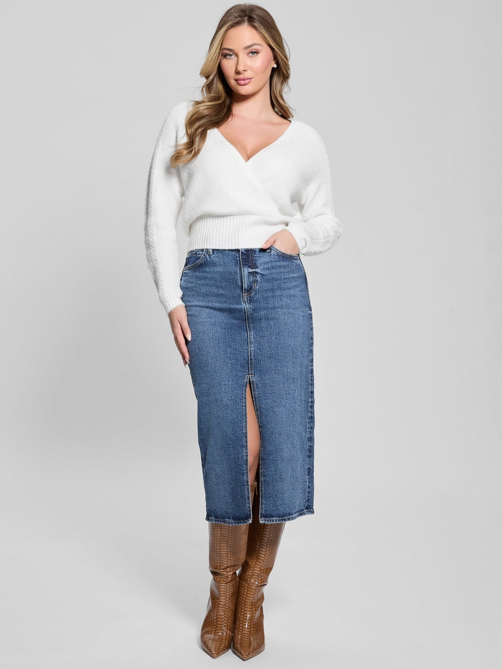 Kellie Wool-Blend Sweater Top