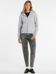 Mini Patch Zip-Up Sweatshirt