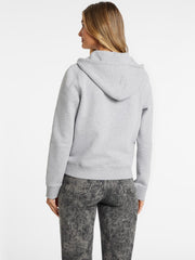 Mini Patch Zip-Up Sweatshirt