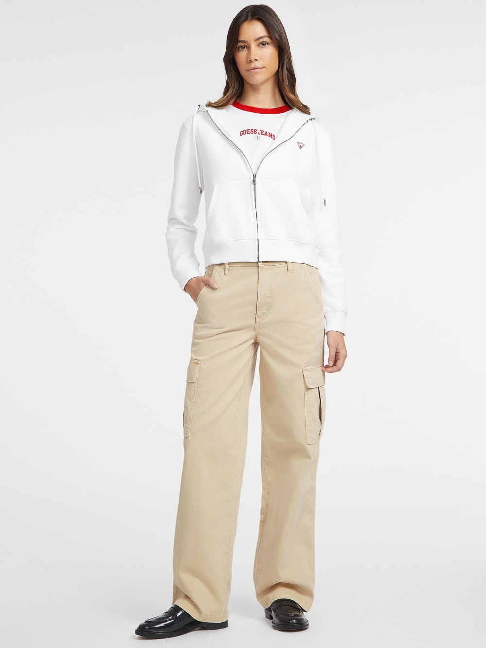 Mini Patch Zip-Up Sweatshirt