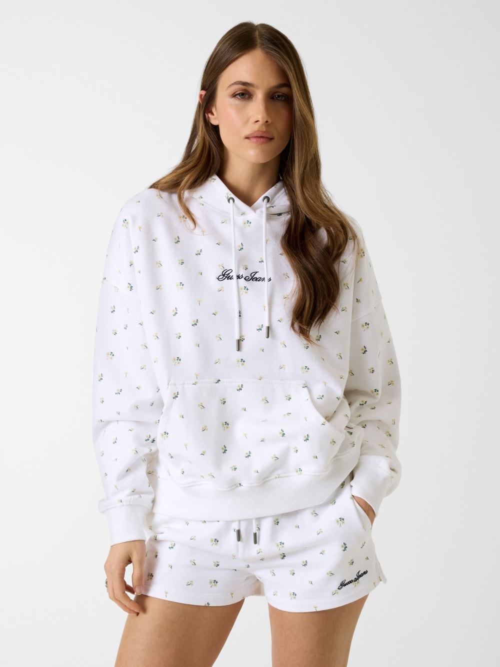 Printed hooded sweatshirt