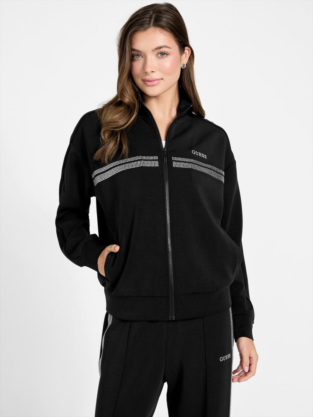Rhinestone scuba sweatshirt