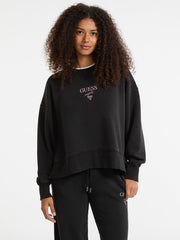 GUESS Originals Eco Distressed Baker Crewneck
