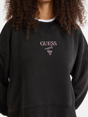 GUESS Originals Eco Distressed Baker Crewneck