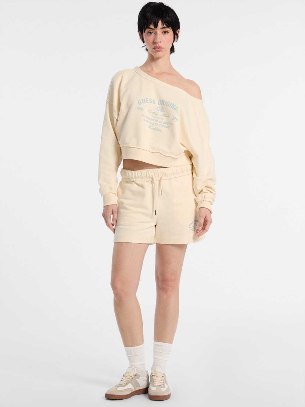 GUESS Originals Eco Boat-Neck Sweatshirt