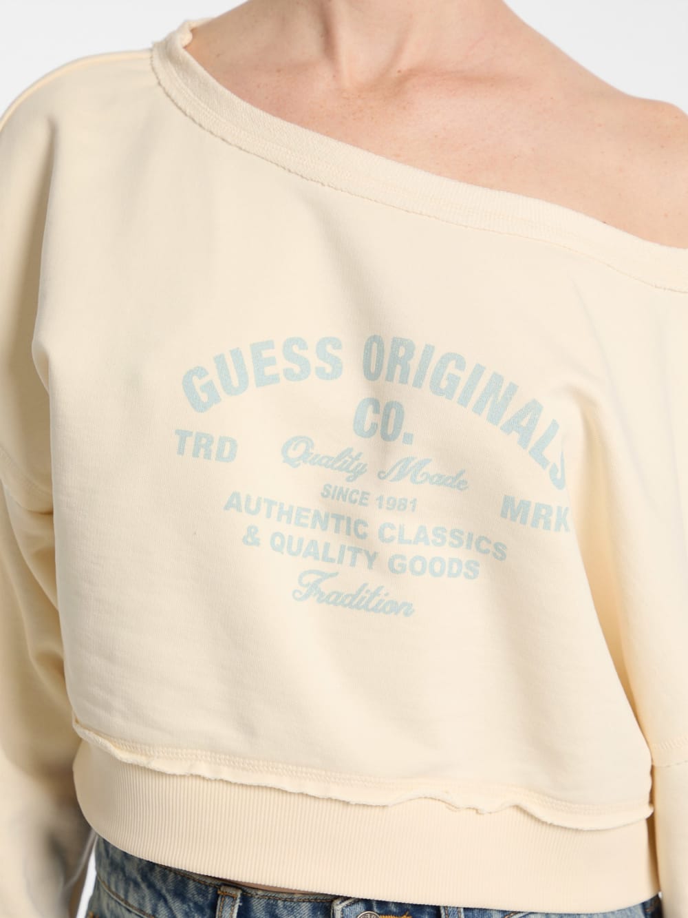 GUESS Originals Eco Boat-Neck Sweatshirt