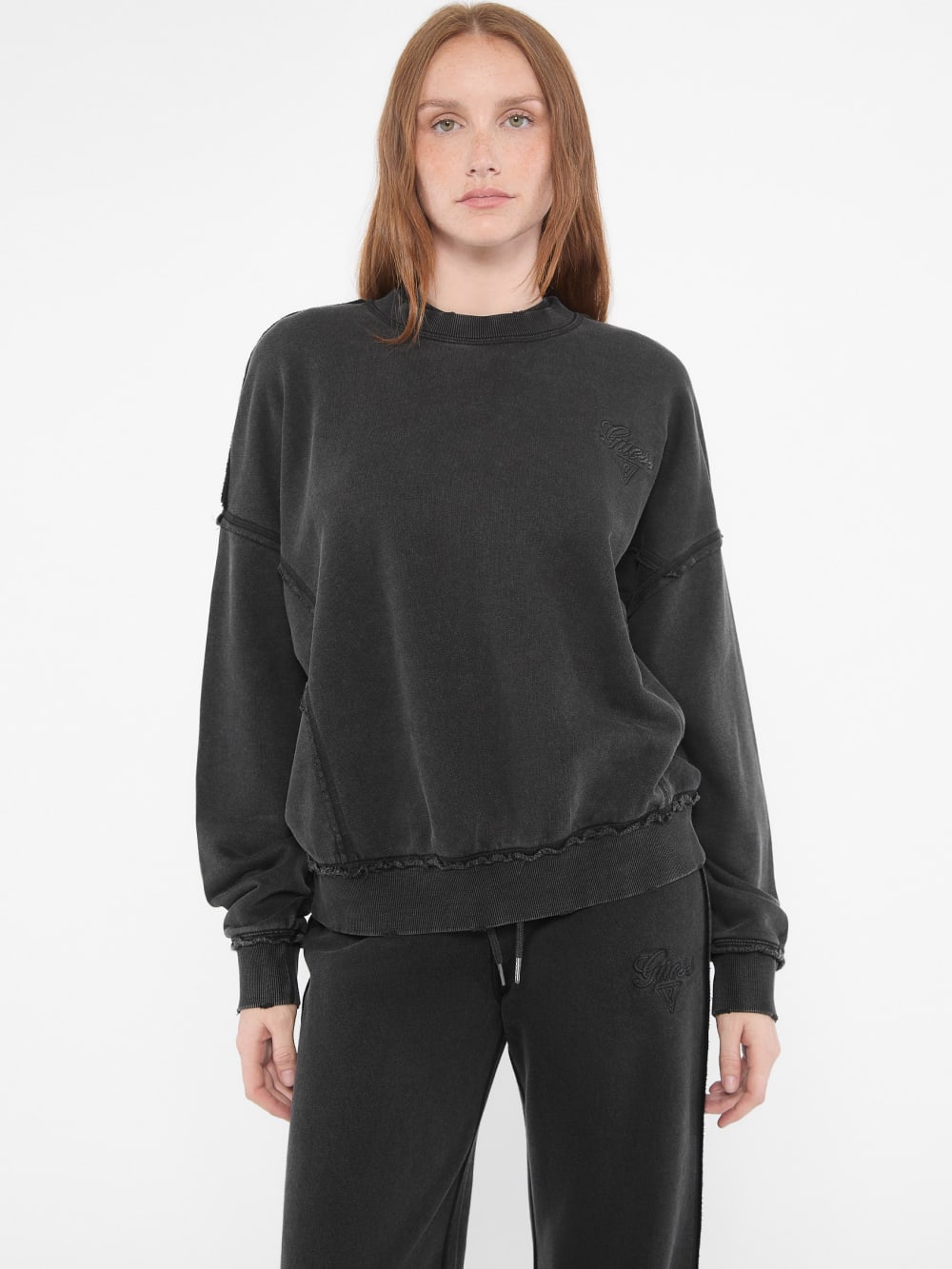GUESS Originals Distressed Pullover