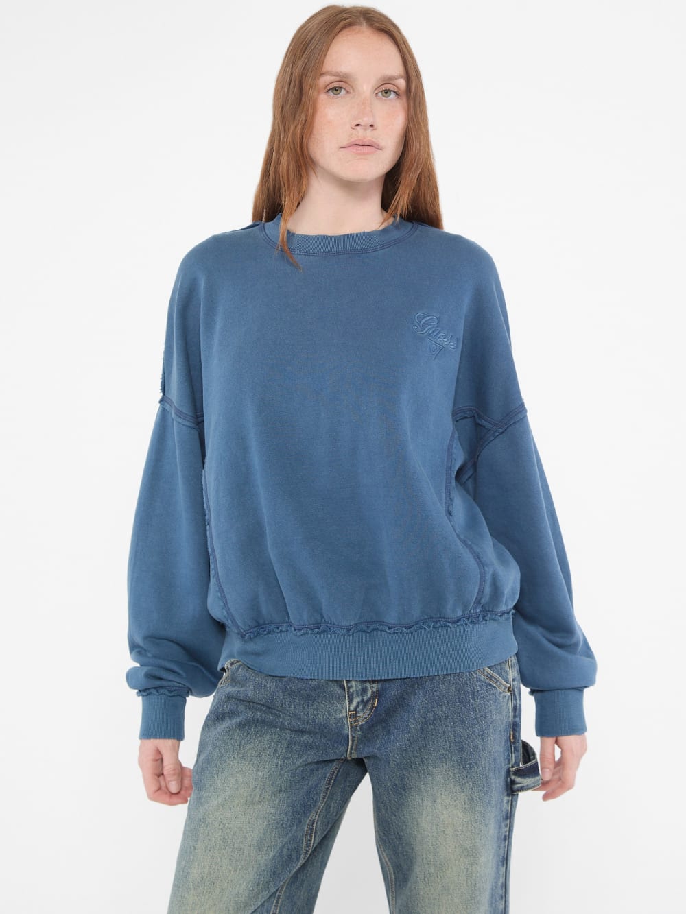 GUESS Originals Distressed Pullover