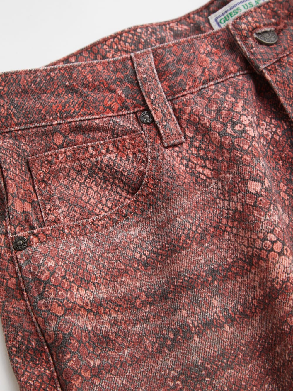 printed straight pant