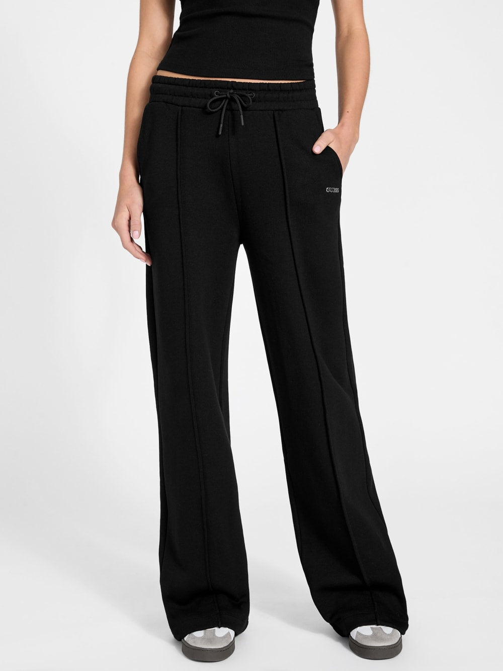 Straight wide-leg pants