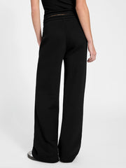 Straight wide-leg pants