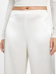 Satin wide leg pants