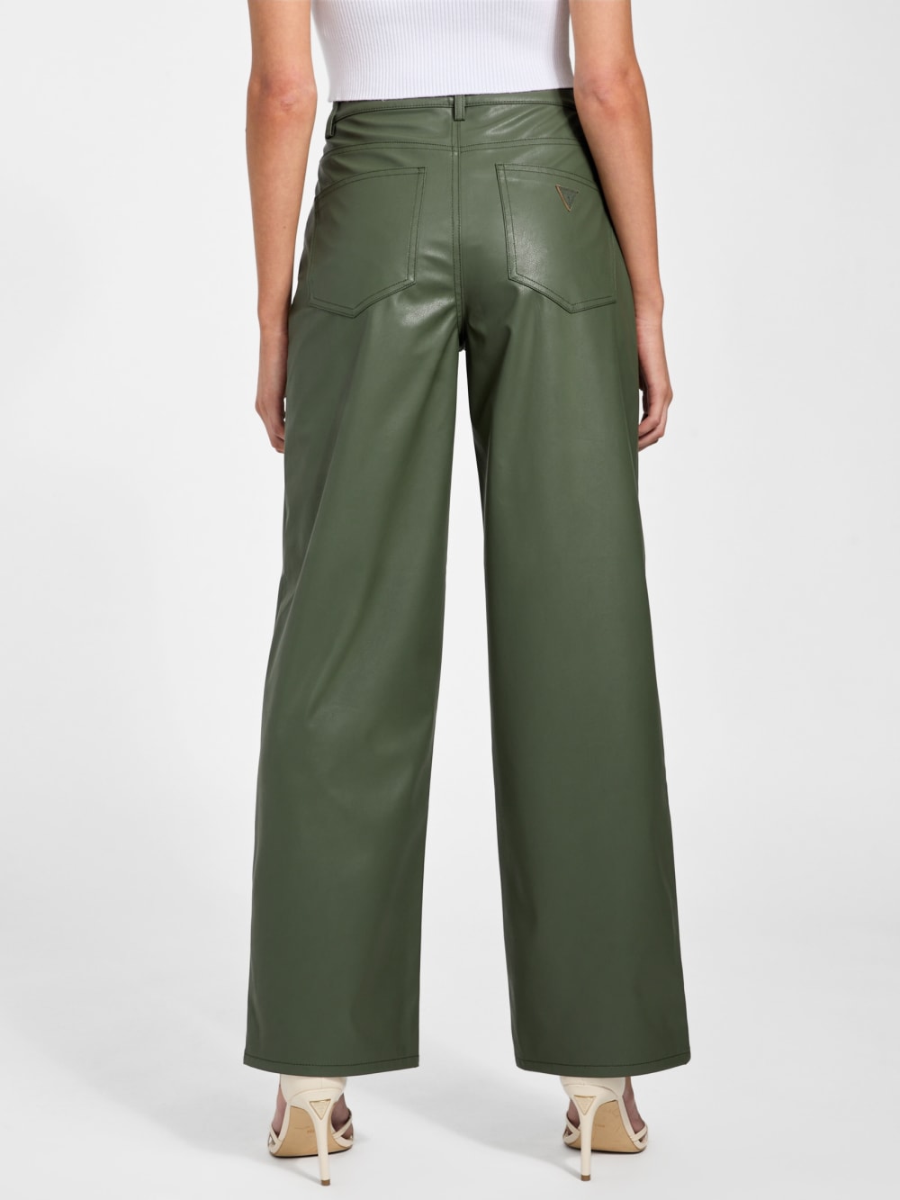 Alix Faux-Leather High-Rise Straight Pants