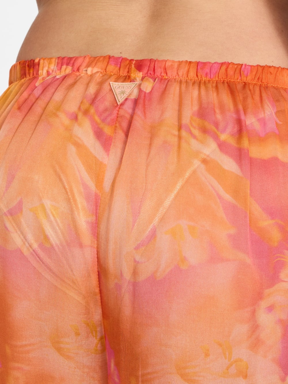 Printed Silk-Blend Chiffon Pants