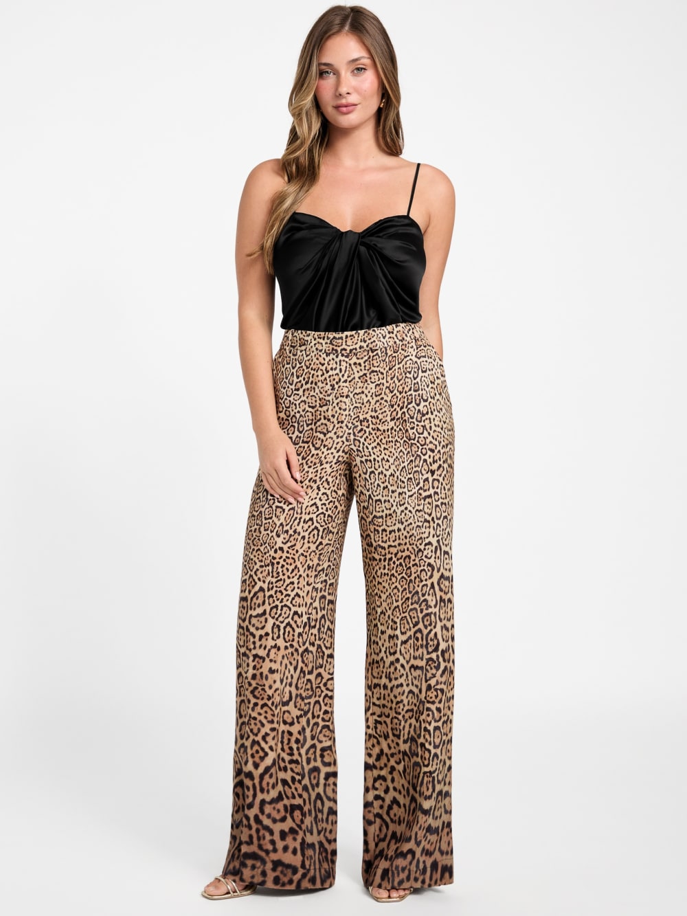 Amy Printed Satin Pant