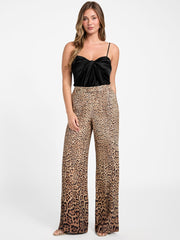 Amy Printed Satin Pant