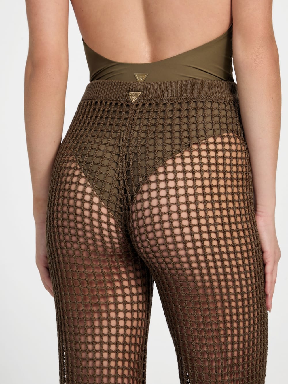 Open-Knit Crochet Pant
