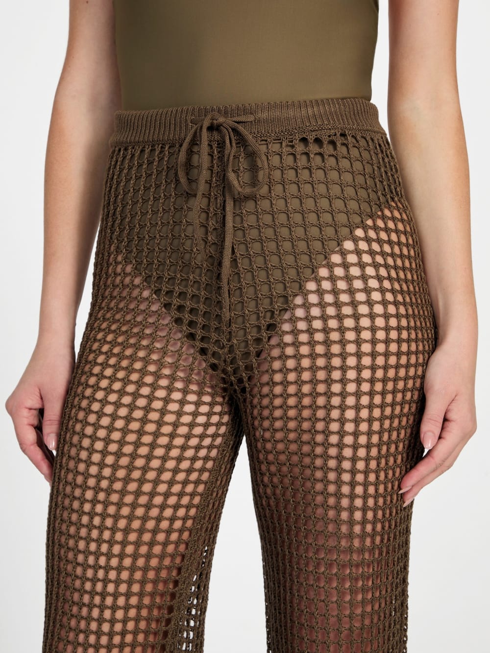 Open-Knit Crochet Pant