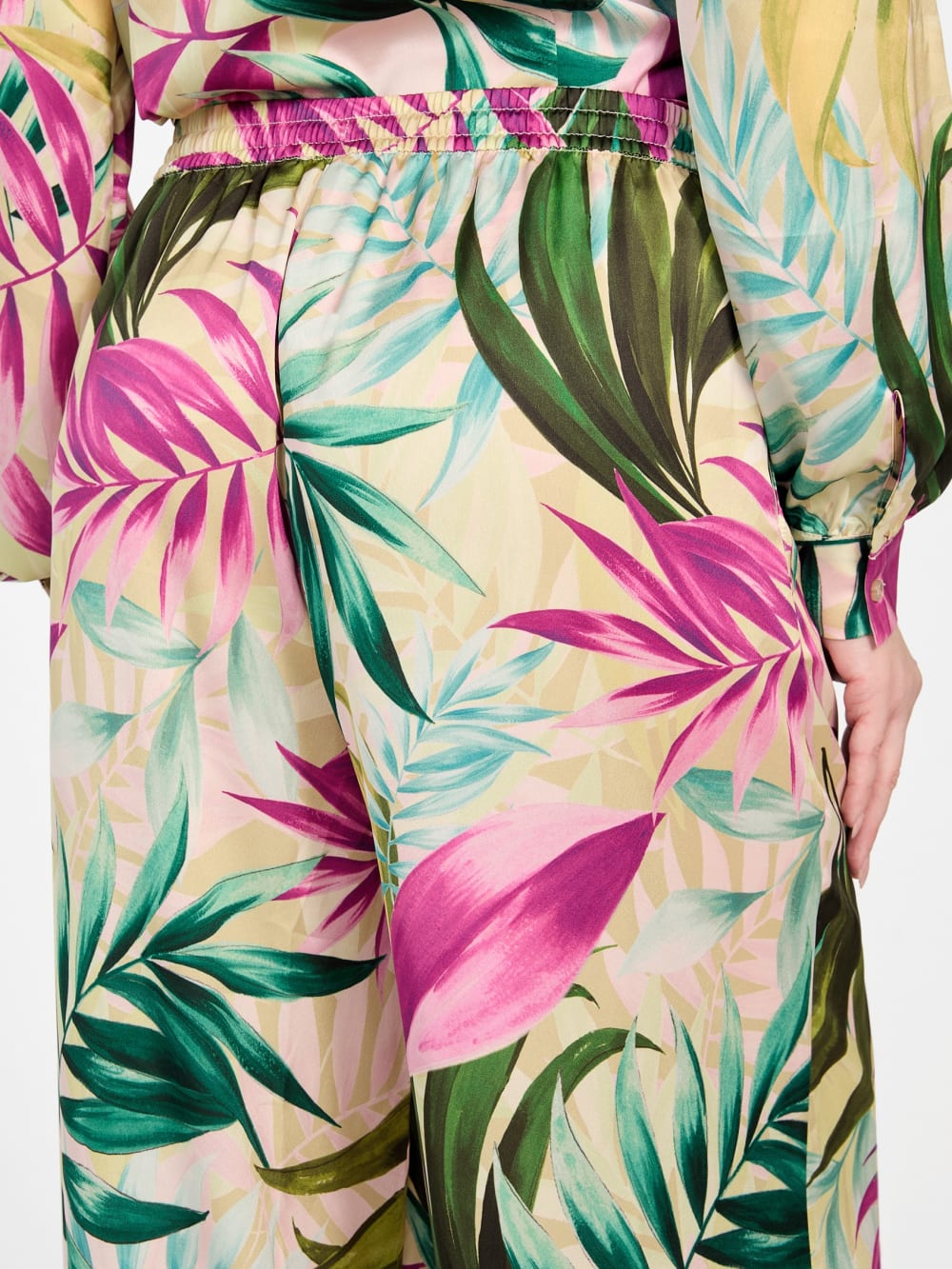 Ines Printed Satin Pants