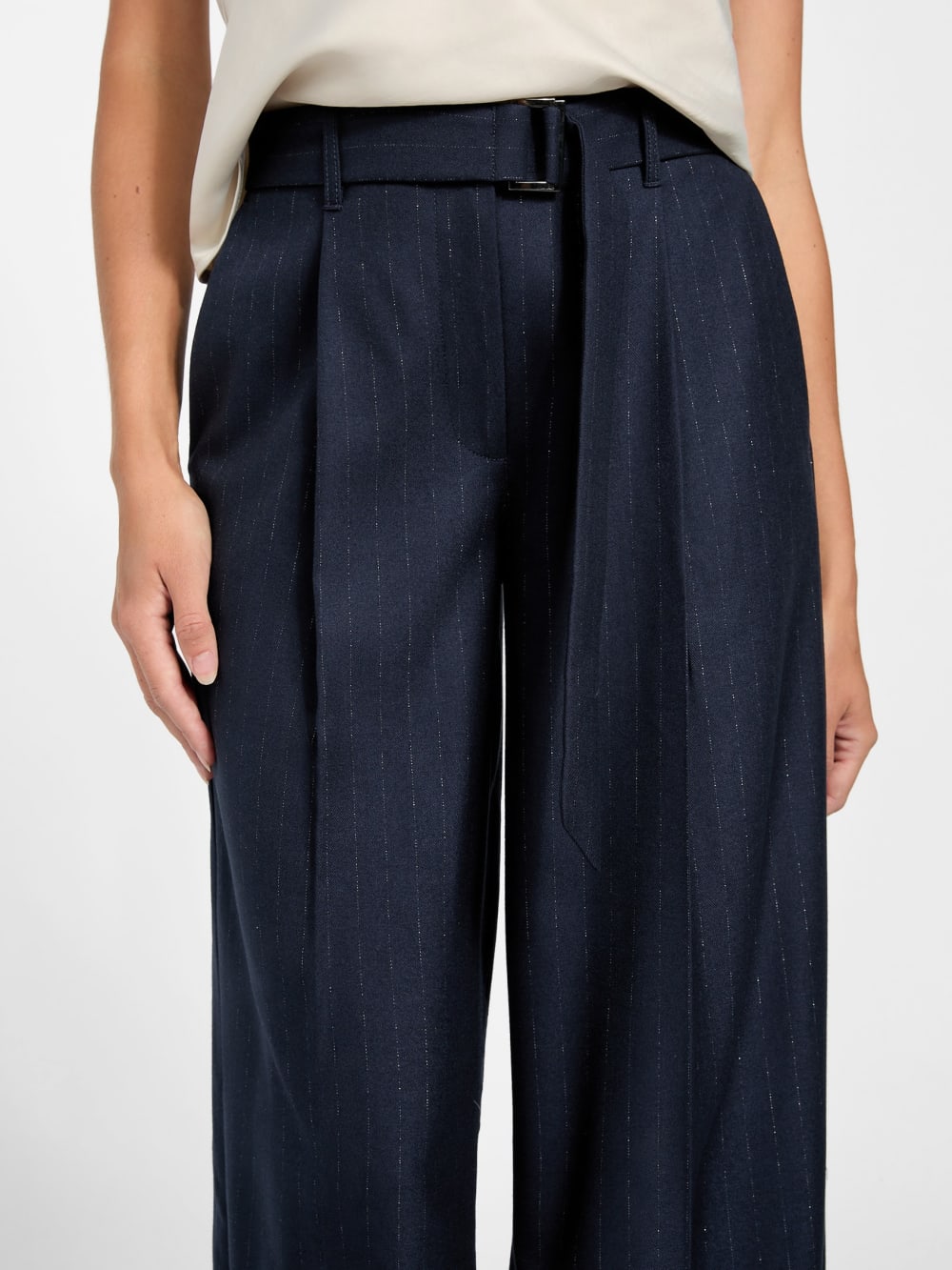 Eco Zanita Pinstripe Relaxed Pants
