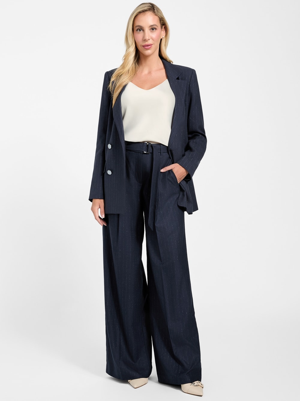 Eco Zanita Pinstripe Relaxed Pants