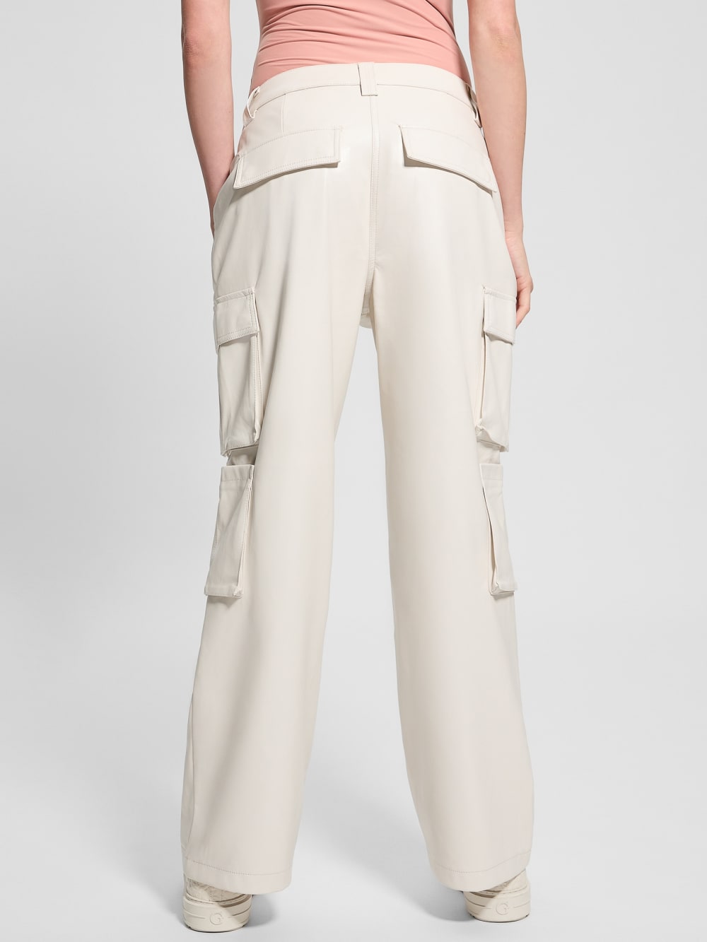 Kori Faux-Leather Cargo Pants